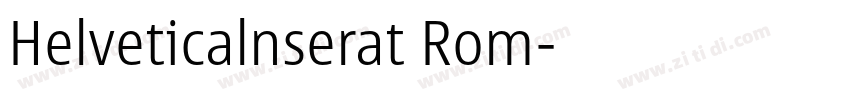 Helveticalnserat Rom字体转换